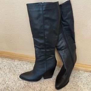 A Rider Girl black knee high boots